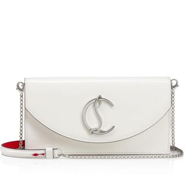 Mini Bolsos Loubi54 Christian Louboutin Mujer - Blancos/Plateados - 1200587U635